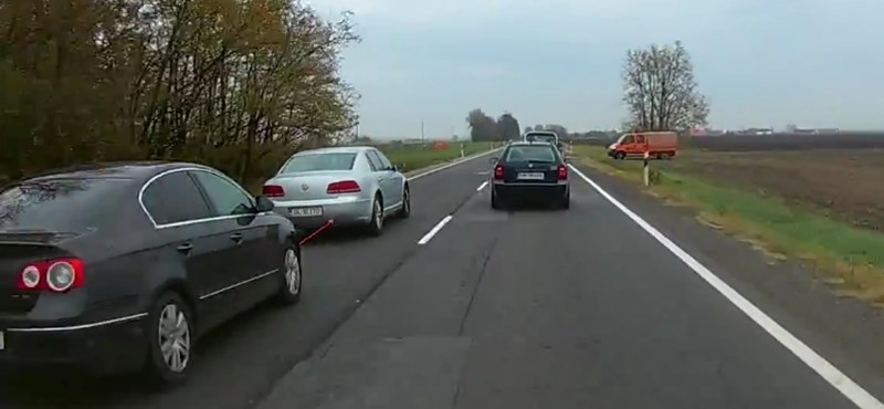 A nap videója: autót vontatva, 120-szal repesztve előztek Debrecen felé