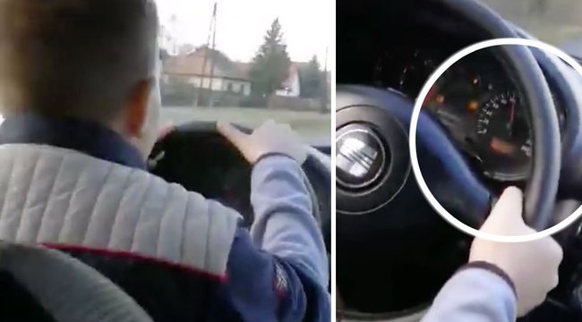 Videó: Százzal hajtott a 11 éves gyerek Pest megyében