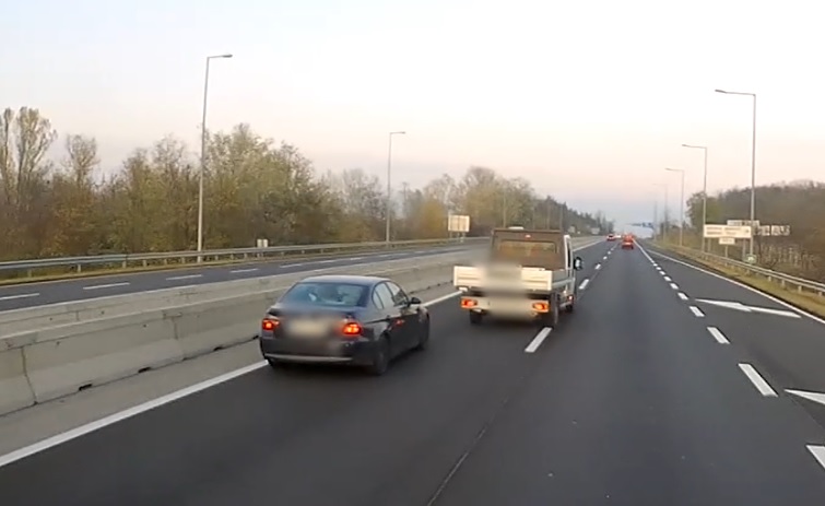 VIDEÓ: Gyorshajtás kontra jobbratartás az M3-ason. Megint!
