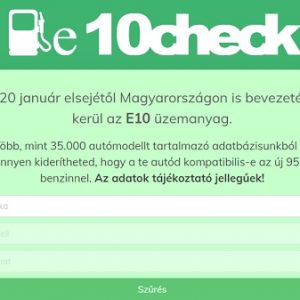 Itt egy kereső, amin ellenőrizhető, bírja-e az autód az új 95-ös benzint