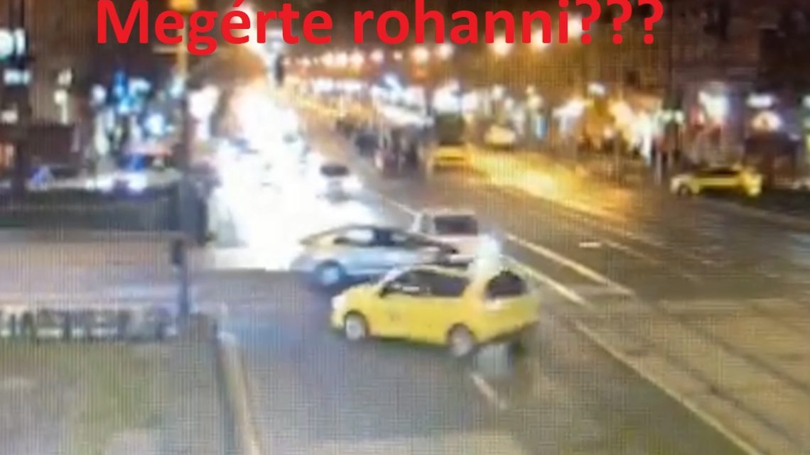 VIDEÓ: Az ütközés erejétől a taxis megpördült az Oktogonon – ismét piros lámpa semmibevétele VIDEÓ: Az ütközés erejétől a taxis megpördült az Oktogonon – ismét piros lámpa semmibevétele