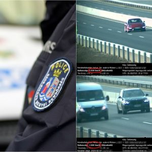 FOTÓK: 90-es tábla alatt 210-zel és 226-tal száguldott el a két autós – Szép kis bírsággal jutalmazta őket a rendőrség