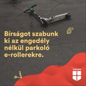 Betelt a pohár: megbüntetik a szabálytalnul lerakott e-rollereket