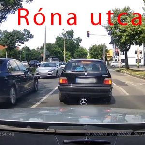 VIDEÓ: Kellemetlen BMW-s élmény a Róna utcában