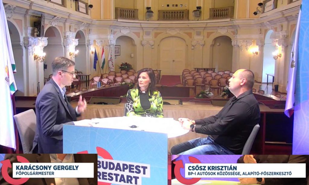 Karácsony Gergellyel beszélgettünk a Budapest Restart című élő műsorban