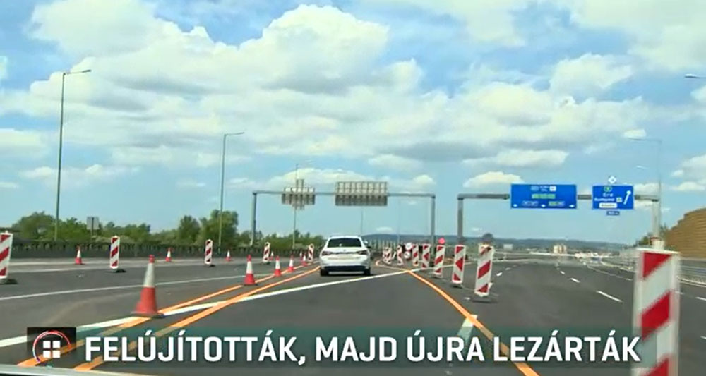 VIDEÓ: Egy hónapig sem autózhattunk az M0-ás Hárosi Duna-hídján. Lezárták!