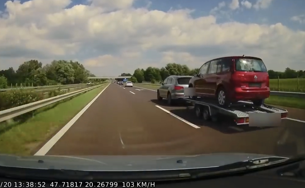 VIDEÓ: Civil rendőr Audi akcióban – Instant karma az M3 autópályáról