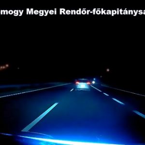 VIDEÓ: Embercsempészt üldöztek a rendőrök az M7-es autópályán