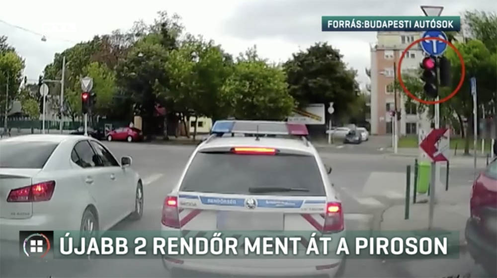 VIDEÓ – RTL Híradó: Újabb két rendőr ment át a piroson, fegyelmi indul ellenük
