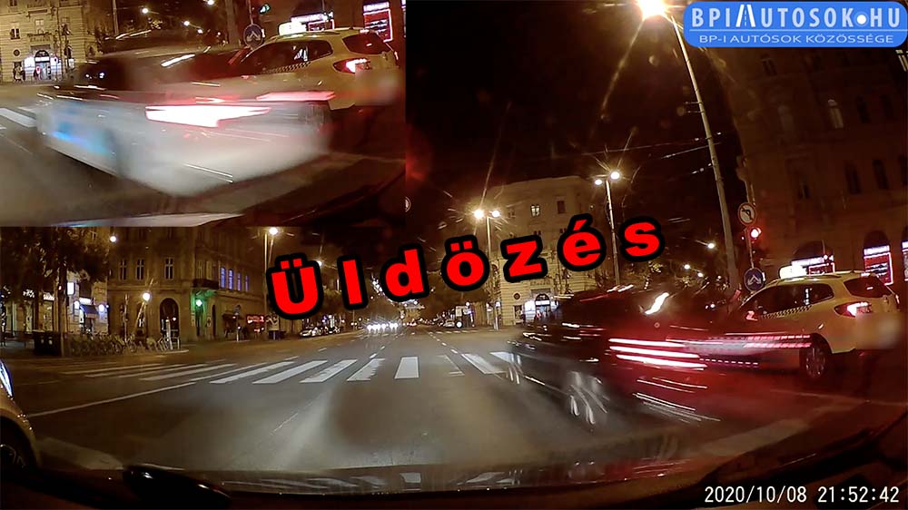 VIDEÓ: Állsz a lámpánál, majd centikre tőled “fénysebességgel” húz el az üldözött Mercedes