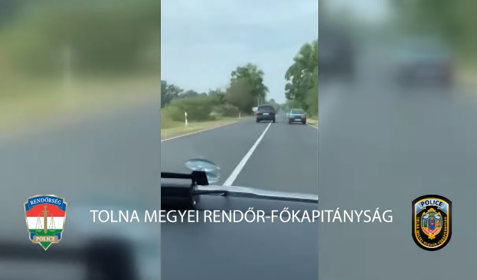 VIDEÓ: Autós üldözés volt Tolna megyében – Tanúk jelentkezését várja a rendőrség