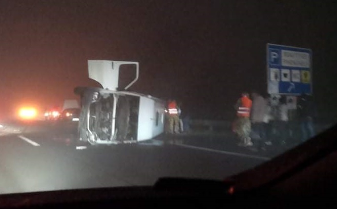 Csúnya baleset történt az M3-as autópályán Budapest irányába
