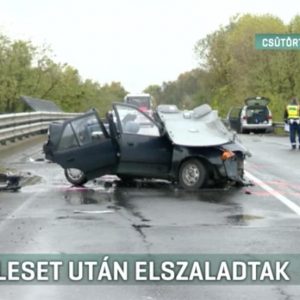 VIDEÓ: A 4-es úton, egy frontális baleset után négyen elmenekültek egy társukat hátrahagyva. Azóta sem találják őket