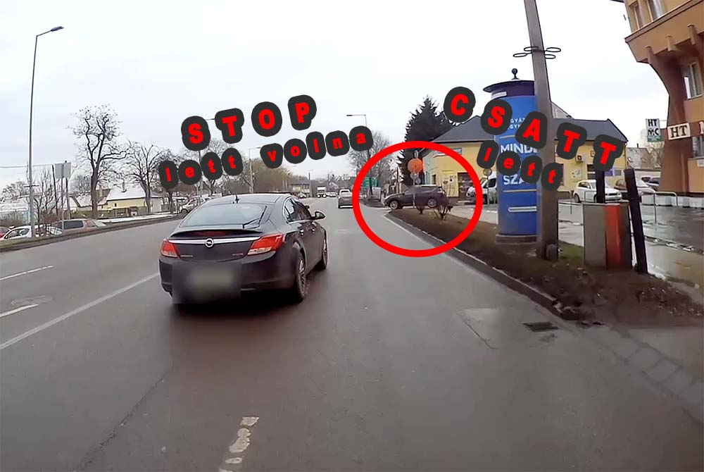 VIDEÓ: Csúnyán összetörték autóját, pedig csak a STOP táblánál kellett volna megállnia