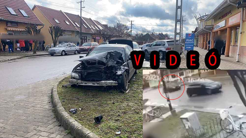 VIDEÓ: Tarolt a száguldó autós tegnap, mert elékanyarodtak