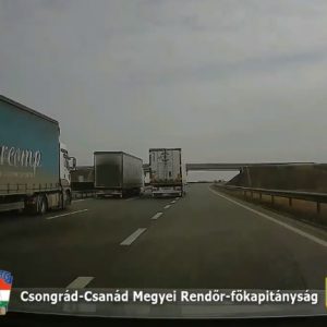 VIDEÓ: Szabálytalan közlekedőkre vadásztak a Csongrád-Csanád Megyei Rendőr-főkapitányság munkatársai