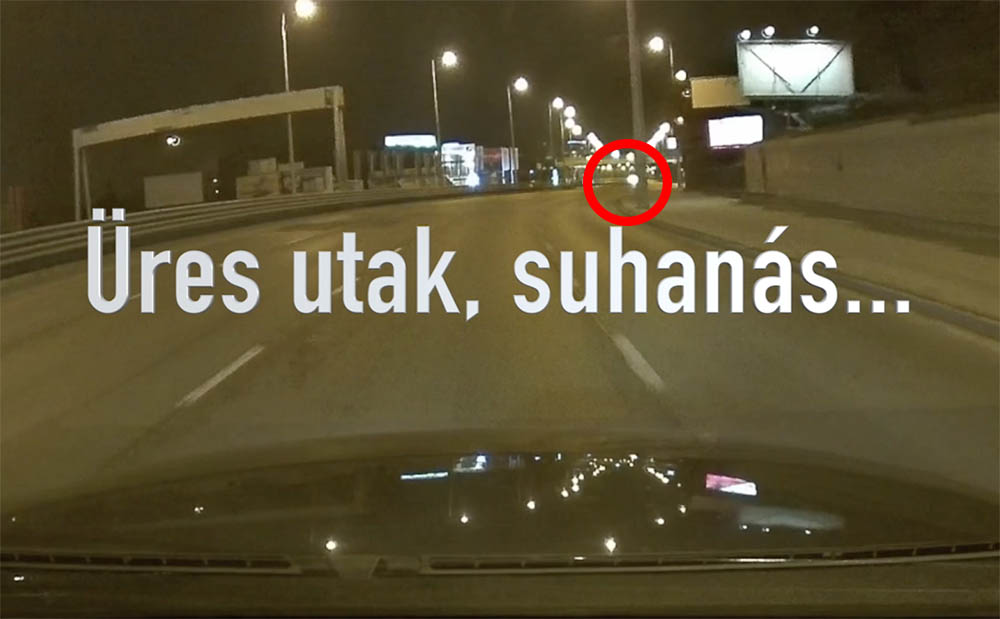 VIDEÓ: Éjfél körül a kihalt Budaörsi úton jött szemből a meglepetés