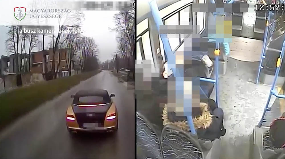 VIDEÓ: A buszsofőr agresszívan vezetett és nem lassított, állítja a celeb