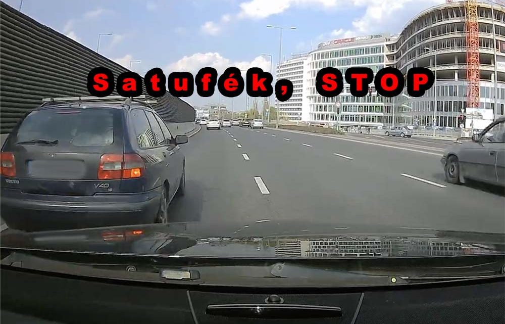 VIDEÓ: Belső sáv bérlet, fékezés, dudálás, majd extrém büntetőfékezések VIDEÓ: Belső sáv bérlet, fékezés, dudálás, majd extrém büntetőfékezések