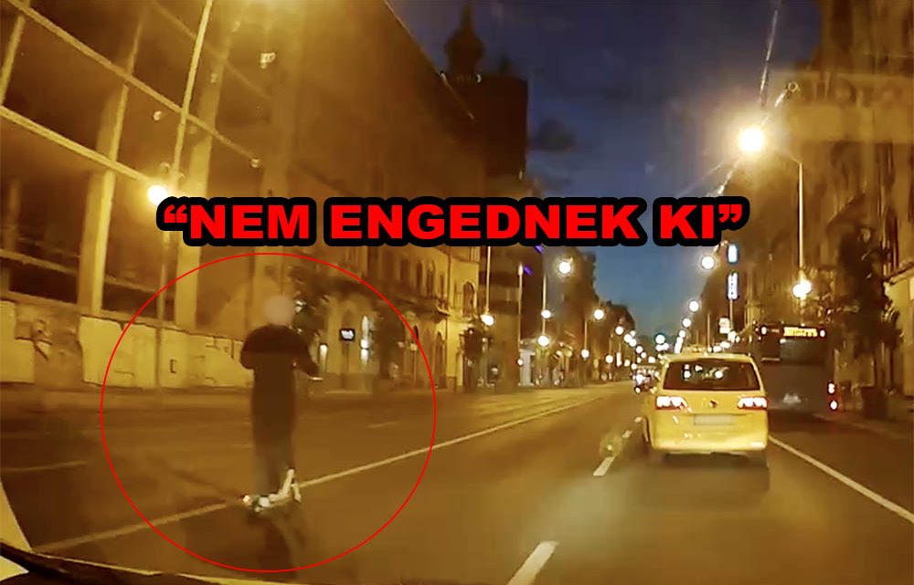 VIDEÓ: Bajba került a rolleres a Rákóczi úton. Nagy volt a bizonytalanság VIDEÓ: Bajba került a rolleres a Rákóczi úton. Nagy volt a bizonytalanság