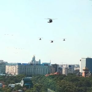 VIDEÓ: Kényszerleszállást hajtott végre egy katonai helikopter Bukarest belvárosában