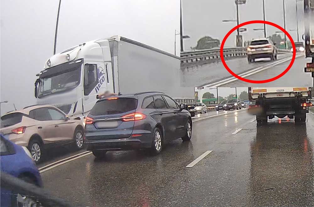 Videón, ahogy frontálisan ütközik, egy feltehetőleg rosszul lett autós egy kamionnal Vecsésen