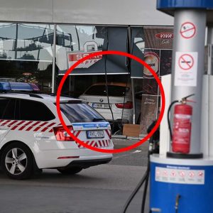 Látványosan érkezett a benzinkútra egy autós a 11. kerületben