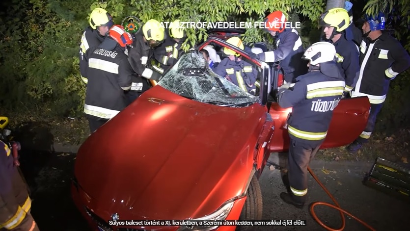 VIDEÓ: Súlyos baleset történt éjjel a Szerémi úton