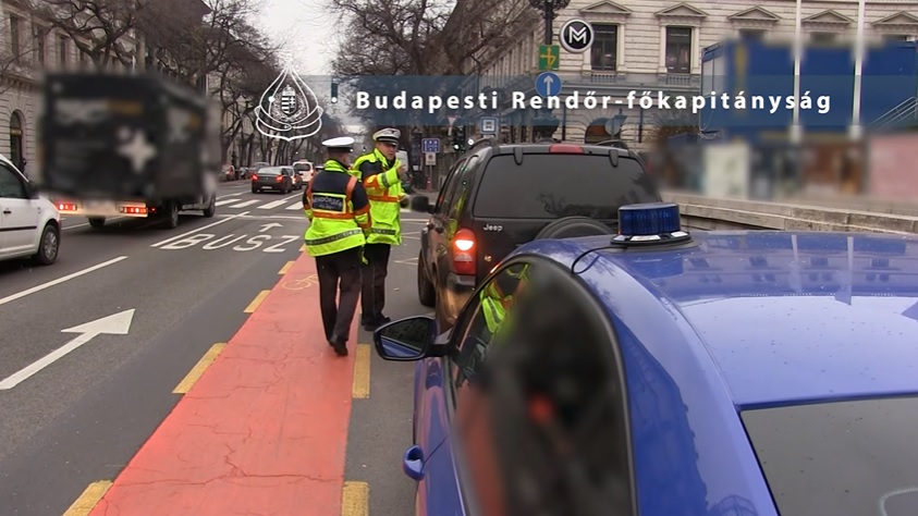 Két napig ellenőrizték a rendőrök a fővárosi buszsávokat – Íme az eredmények