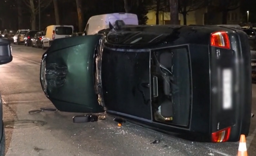 VIDEÓ: Hat autót tört össze egy ittas sofőr Szombathelyen