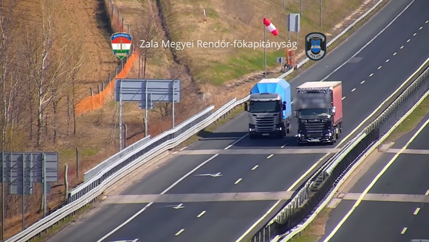 VIDEÓ: Levegőből szűrték ki az M7-es autópálya szabálysértőit