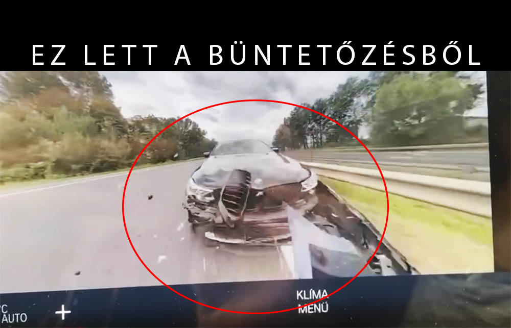 VIDEÓ: Ráijesztettek, lezúzta a BMW-t a kamerás autó