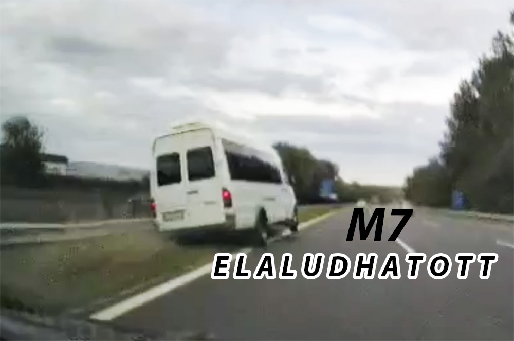 Iskolásokkal volt tele a busz, ami a szalagkorlátnak csapódott tegnap az M7-esen