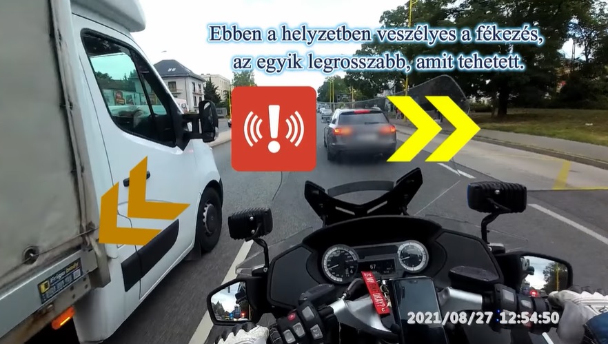 Izgalmas videón mutatják meg a motoros rendőrök, hogy mi zajlik előttük az utakon
