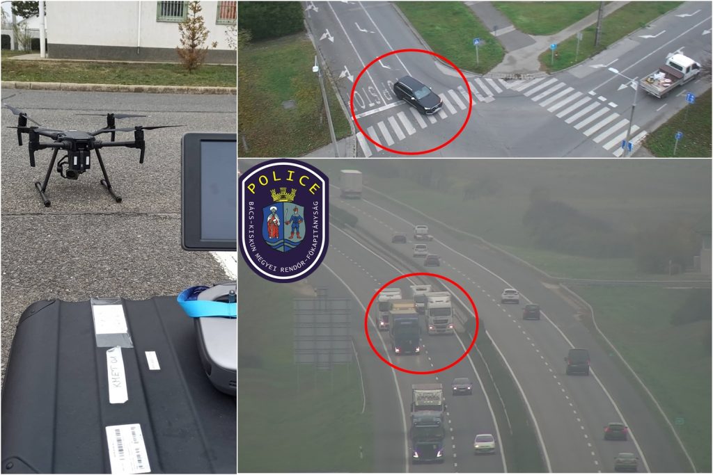 VIDEÓ: Két napig ellenőrizték drónnal az M5-ös autópálya forgalmát