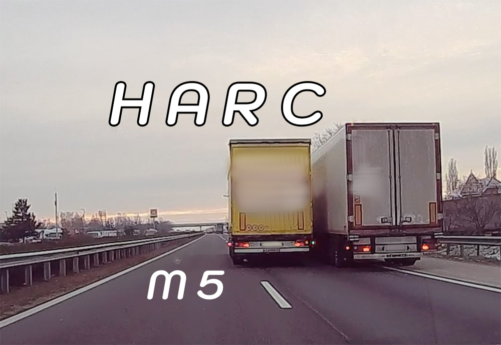 Kemény csatát vívott két magyar kamionos az M5-ön