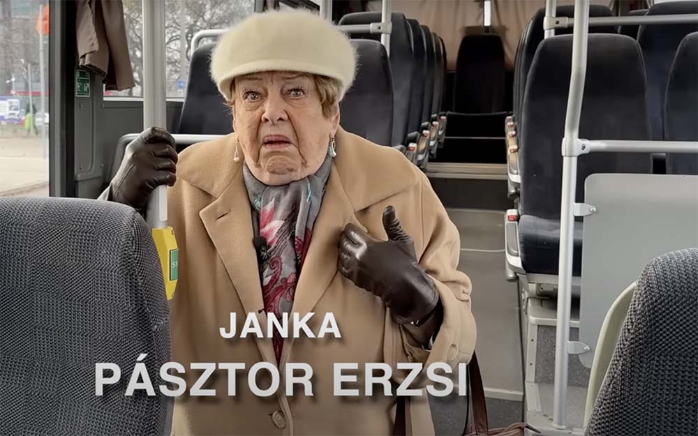 A Volánbusz éves kampányfilmjében még Janka néni is megjelent