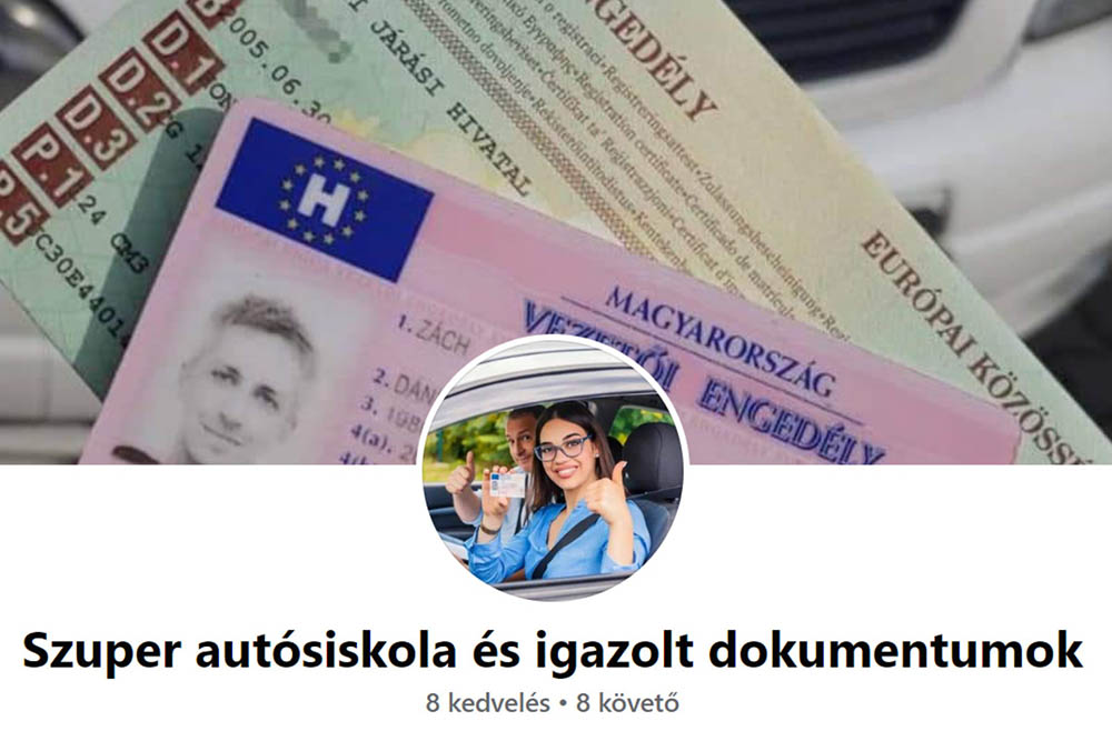 Igencsak meglepődhetett újságíróként Zách Dani, hogy jogosítványának fotójával próbálnak csalni az Interneten