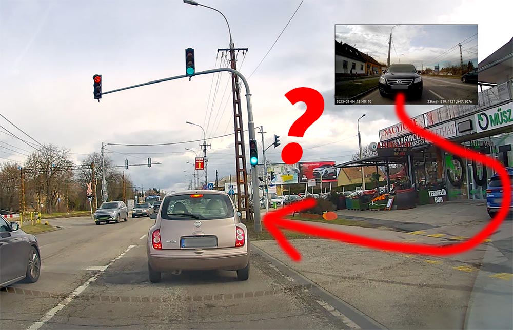 VIDEÓ: Tökölt, sőt meg is állt a zöldnél a Nissan Micra. Aztán jött a meglepetés…