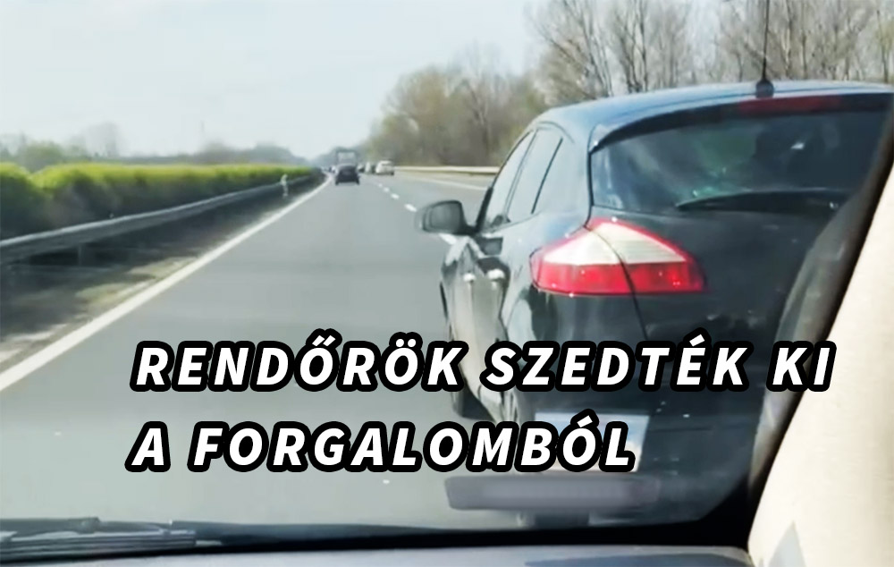 VIDEÓ: Rendőrök szedték ki a forgalomból az osztrák Renault sofőrjét