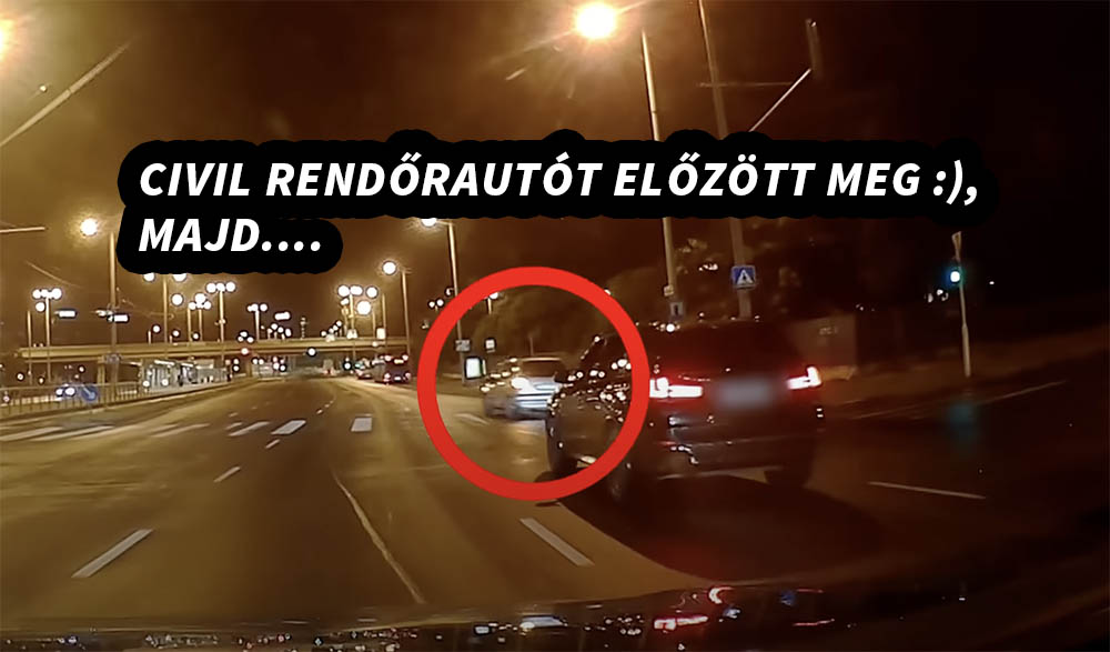 VIDEÓ: Egy civil rendőrautót előzött ki a baleset előtt, így hamar elfogták az ittas sofőrt