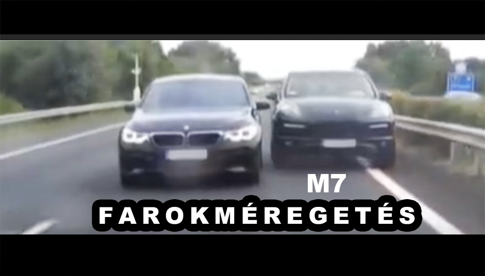 VIDEÓ: Farokméregetés az M7-esen – BMW Vs. Porsche
