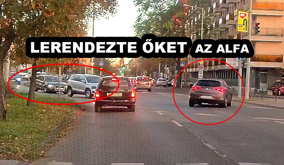 VIDEÓ: Két autót rendezett le az alfás, aki persze megúszta