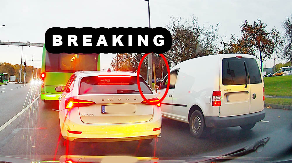 Letartóztatták a bottal fenyegetőző autóst, akiről felvételt publikáltunk – VIDEÓ