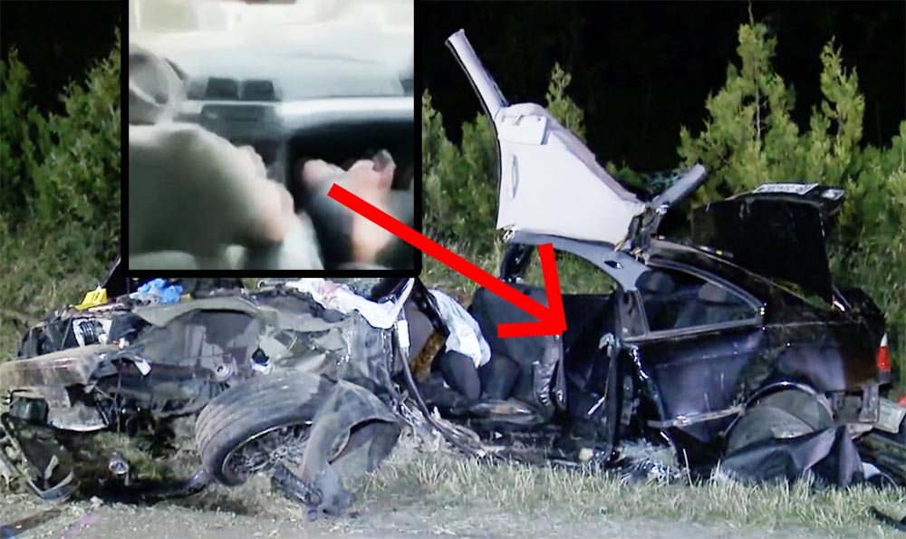 A sofőr életveszélyesen száguldozott, a kocsiban ülő egyik lány meghalt – VIDEÓ