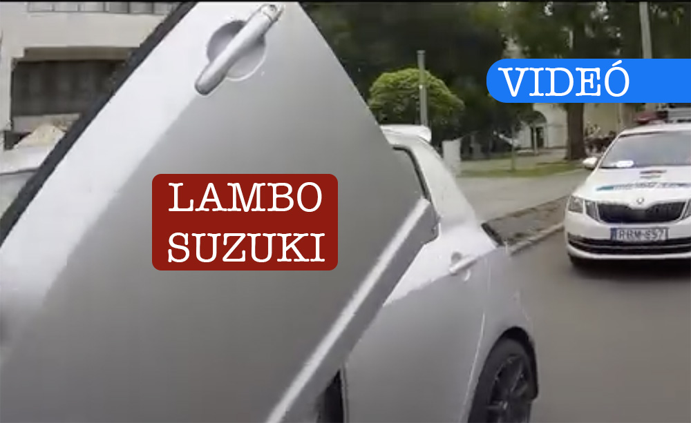 Lambo-ajtós Suzukit fogtak a rendőrök. Az igazi meglepetés bent várta őket