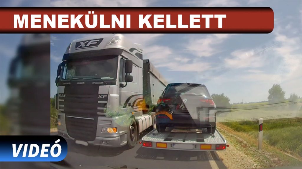 Ámokfutó kamionos elől kellett menekülni a négyesen