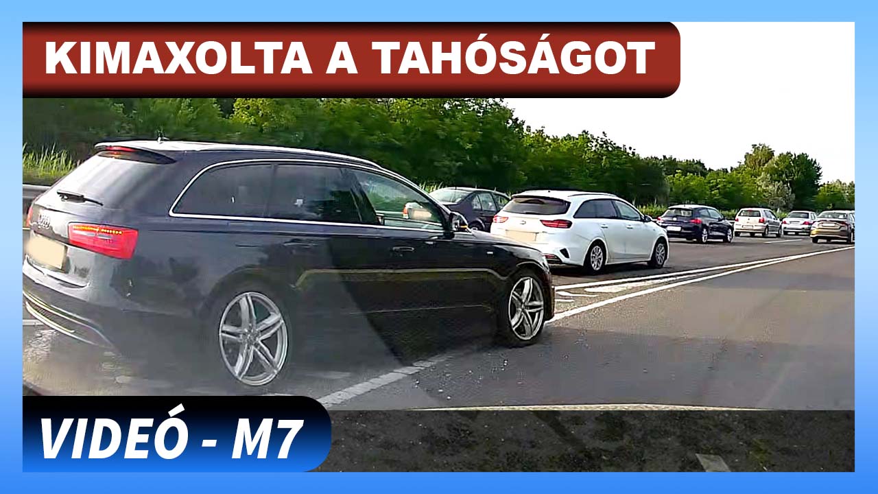 Íme a mindenen átgázoló, leállósávon nyomuló tahó