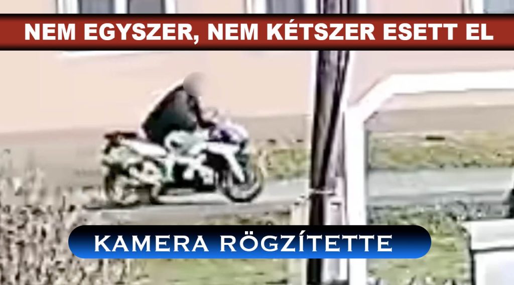 Többször elesett a motorral az ittas sofőr. Egyszerűen nem bírt vele