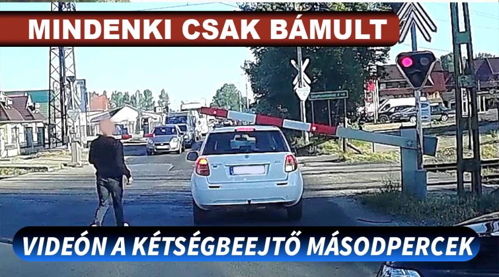 Kínos, kétségbeejtő másodpercek voltak, mindenki csak bámult, majd a kamerás autó sofőrje segített